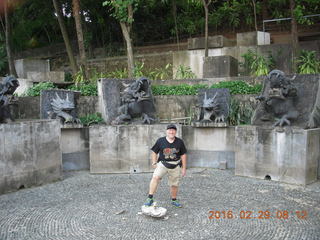 Singapore - Adam and gargoyle-type sculture