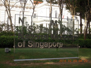 Singapore - National Museum of Singapore sign
