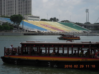 Singapore boat and colored seats
