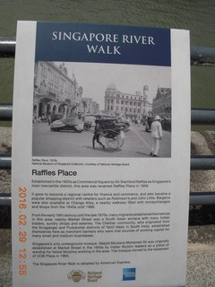 Singapore river walk sign