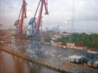 5 993. Indonesia - Jakarta port seen from ship