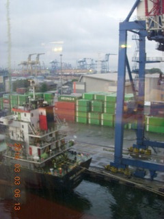 Indonesia - Jakarta port seen from ship