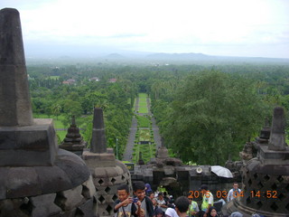 112 994. Indonesia - Borobudur temple - entrance path