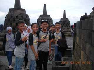 116 994. Indonesia - Borobudur temple - kids