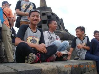 118 994. Indonesia - Borobudur temple - kids