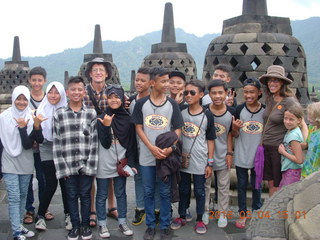 134 994. Indonesia - Borobudur temple - kids