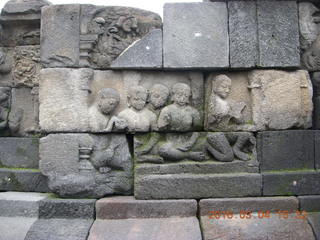 211 994. Indonesia - Borobudur temple - wall detail