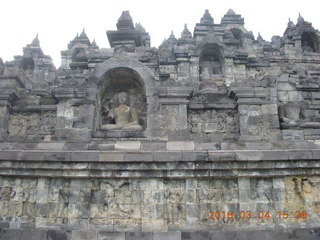 Indonesia - Borobudur temple - Buddha in wall