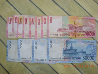 4 995. Indonesia rupees:  Gosh, I'm a millionaire! +++