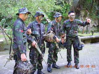 Indonesia - Bantimurung Water Park - soldiers