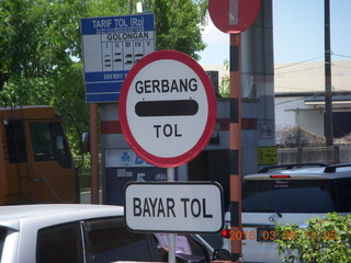 Indonesia - drive back - toll collections