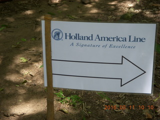 Indonesia - Komodo Island Holland American sign