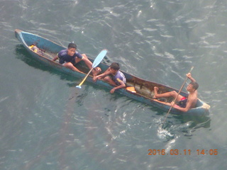 local kids in rowboat