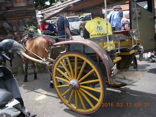 Indonesia - Bali - temple at Klungkung - horse carriage