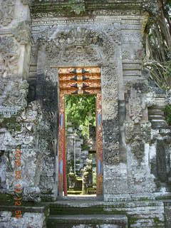 Indonesia - Bali - Temple at Bangli - giant banyon tree