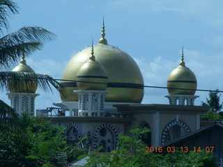 Indonesia - Bali - bus ride - monument - mosque