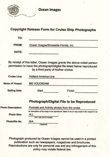 copyright form for pictures
