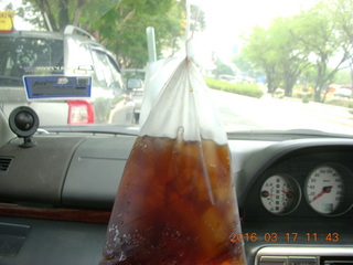 82 99h. Malaysia - Kuala Lumpur - Exciting Mountain Hike - my Coke in a plastic bag
