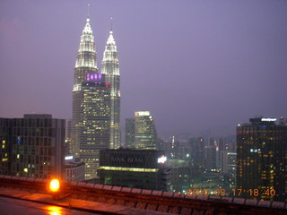 Malaysia - Kuala Lumpur - Heli Lounge Bar- twin Petronas towers