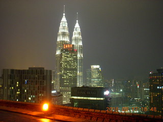 Malaysia - Kuala Lumpur - Heli Lounge Bar- twin Petronas towers