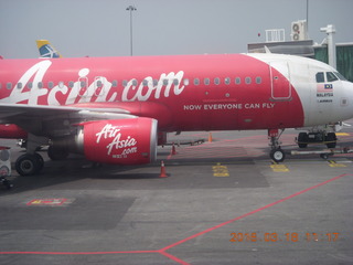 KL airport - Air Asia airplane