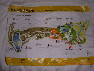 KL Bird Park map