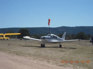 David in the back seat of N8377W