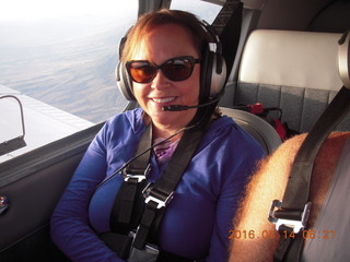 Doreen flying in N8377W