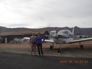 Laura and David and Adam flying in N8377W