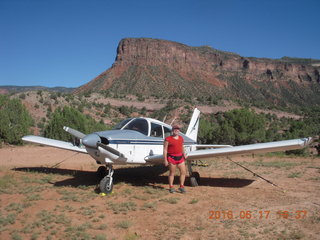 1646 9ch. Gateway Canyons airstrip - N8377W and Adam