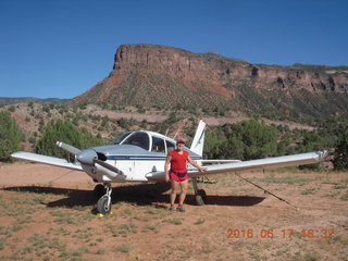 560 9ch. Gateway Canyons airstrip - N8377W and Adam