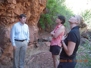 Zeb's dinosaur tour - Zeb, Karen, Kelsey