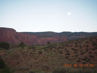 Gateway Canyon moonrise