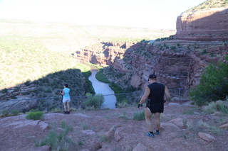 drive to ancient dwellings - overlook - Karen and Adam