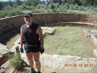 Lowry Pueblo Landmark kiva + Karen