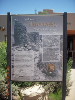 Hovenweep National Monument sign