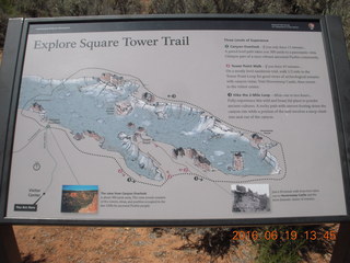 Hovenweep National Monument sign and map