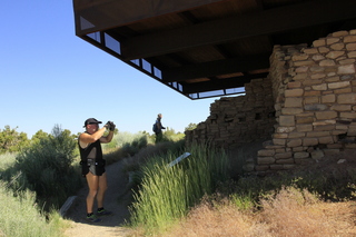 Lowry Pueblo + Adam taking a picture