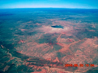 aerial - Arizona - meteor crater