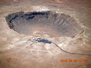 aerial - Arizona - meteor crater