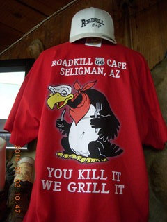 Seligman Roadkill Cafe - YOU KILL IT WE GRILL IT t-shirt