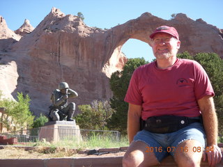 Dead Horse Point State Park hike - biscuit rock - Adam (tripod and timer)