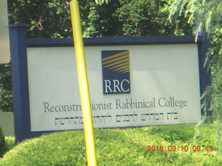 Reconstructionist Rabbinial College on Church Road sign