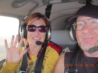 1650 9g1. Ana M and Adam flying in N8377W