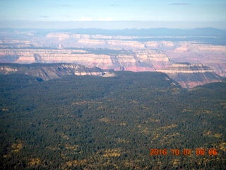 aerial - flight SGU to DVT - grand canyon - Skywalk at Grand Canyon West