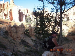 Bryce Canyon - Fairyland hike - Adam sitting