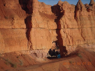 Bryce Canyon - Bryce Point hike - puddle with hand print
