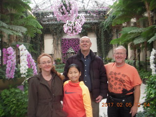 Longwood Gardens with the Schubels + Betsy and Cecelia and John and Sandra + Adam