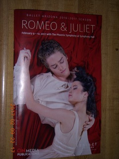 Arizona Ballet - Romeo and Juliet program