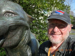 Princeton Alumni Day - tiger plus Adam selfie